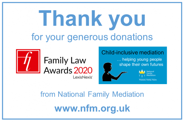 NFM applauds generosity of donors supporting child-inclusive mediation