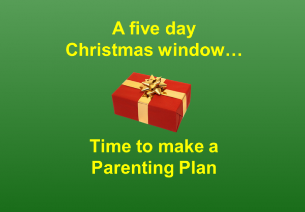 Halving the five-day Christmas window means tough choices for separated parents