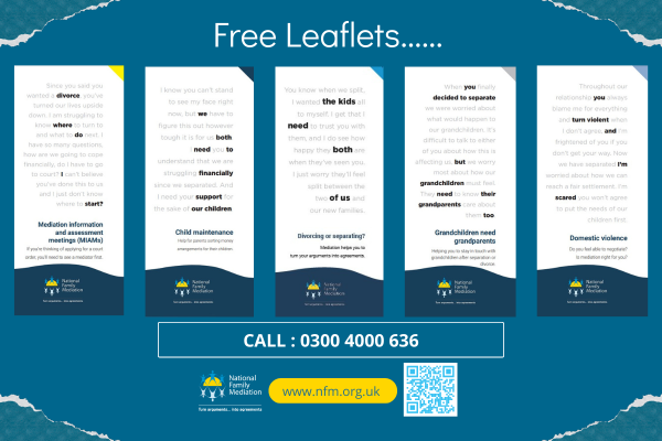 Online leaflets about how family mediaton can help you